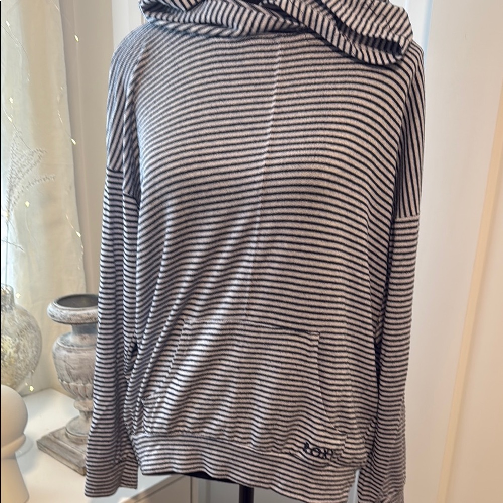 Striped Black and White Hoodie